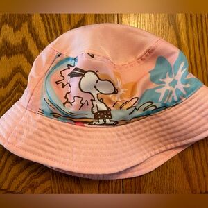 Peanuts Snoopy girls sun hat one size EUC